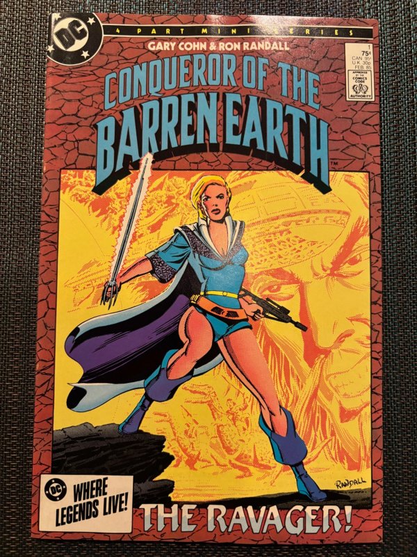Conqueror of the Barren Earth #1 (1985), raw, ungraded comic book — front cover