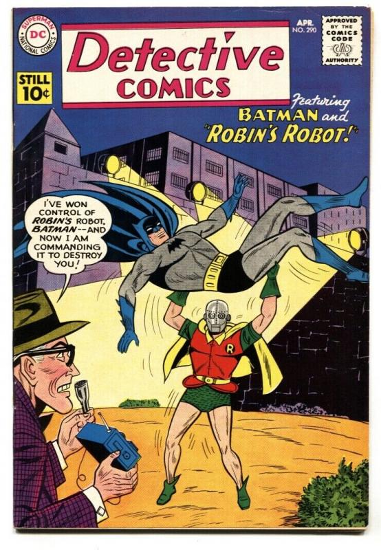 Detective #290 (DC Comics, 1961), raw comic book in VF- condition — front cover