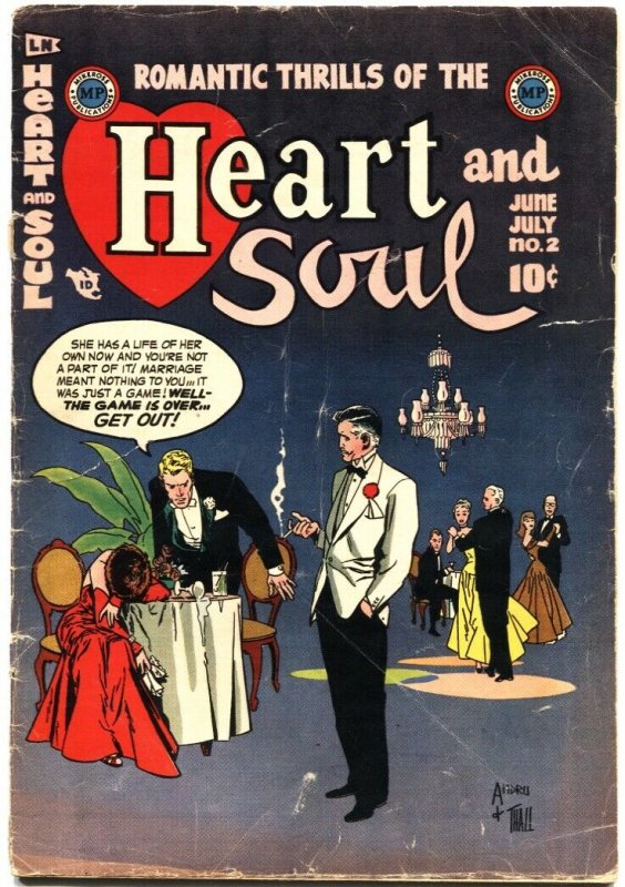 Heart and Soul #2-1954-Final Issue-Ross Andru Romantic Cover-Pre Code-Very Ra..., raw, ungraded comic book — front cover