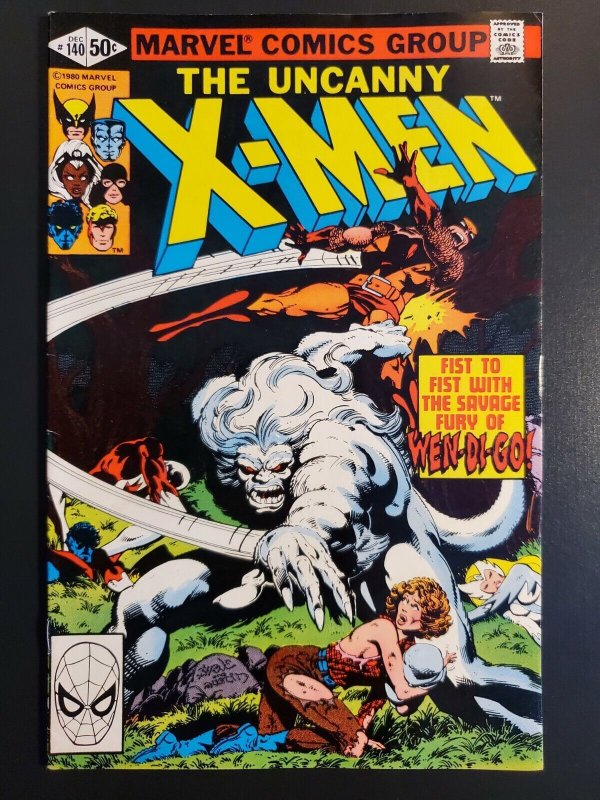 Uncanny X-Men #140 (Marvel Comics, 1980), raw comic book in VF+ 8.5 condition — front cover