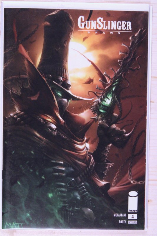 Gunslinger Spawn #4 (Image Comics, 2022), raw comic book in NM+ 9.6 condition — front cover