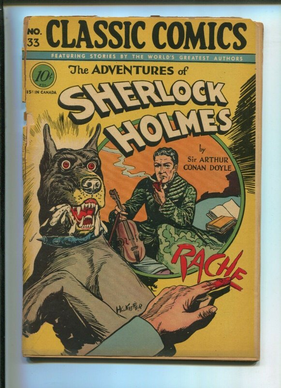 Classic Comics #33 (Gilberton), raw comic book in 4.0 condition — front cover
