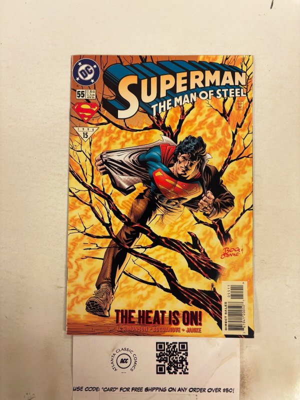 Superman Man of Steel #55 (DC Comics), raw comic book in NM condition — front cover