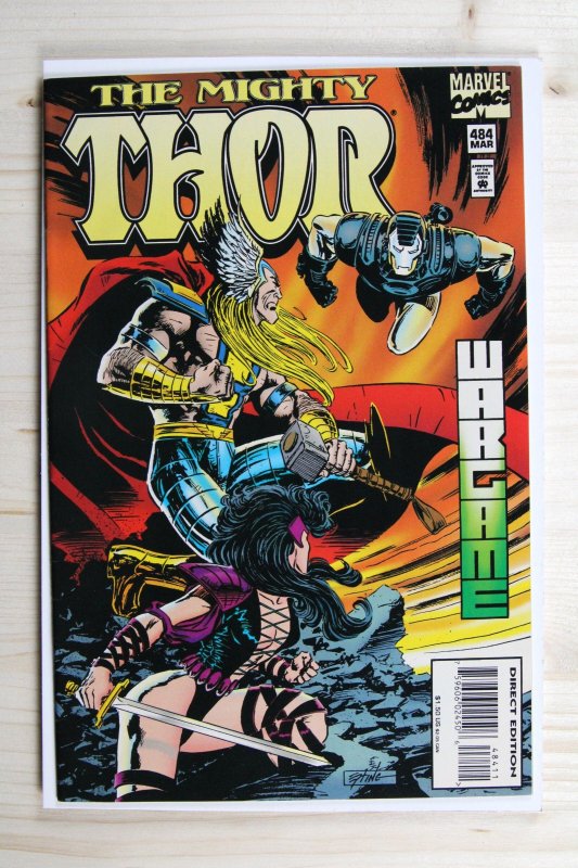 The Mighty Thor #484 (Marvel Comics, 1995), raw comic book in NM- 9.2 condition — front cover
