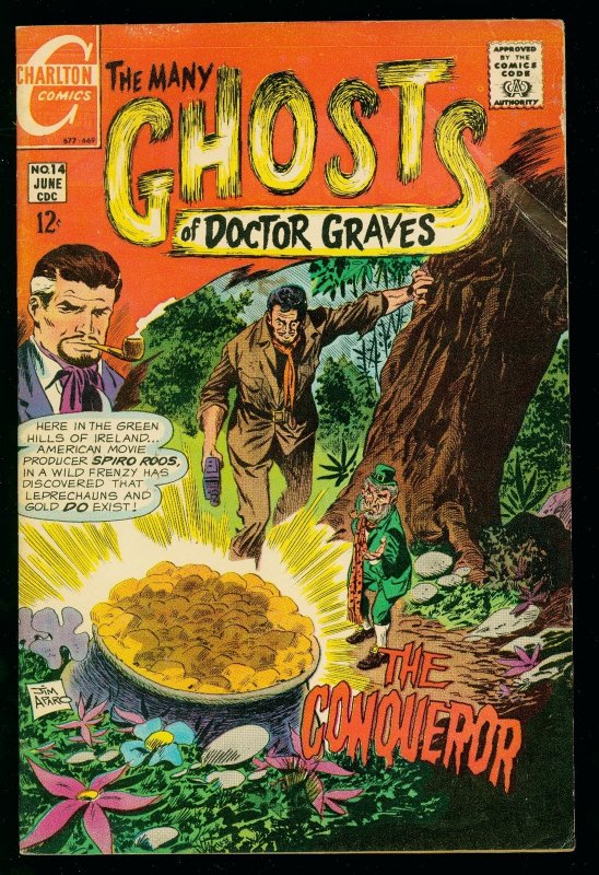 The Many Ghosts of Doctor Graves #14 (Charlton Comics, 1969), raw, ungraded comic book — front cover