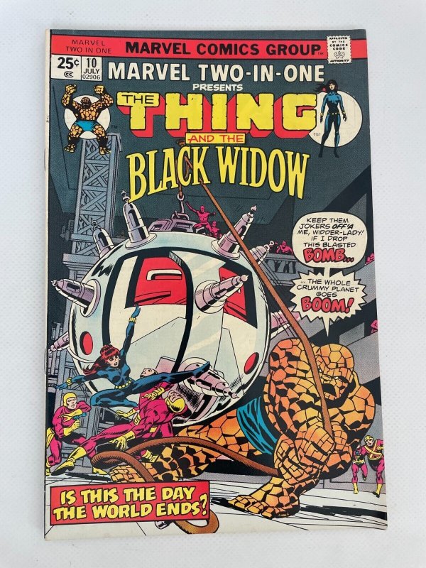 Marvel Two-In-One #10 (Marvel Comics), raw comic book in NM- condition — front cover