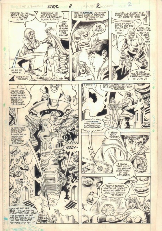 Eternals #11 (Marvel Comics, 1986), raw, ungraded comic book — front cover
