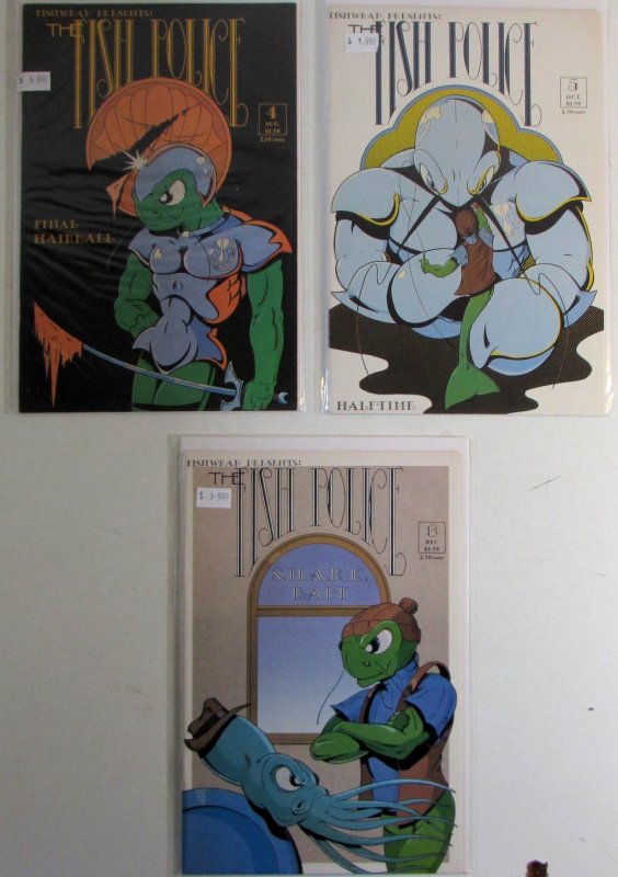 1986 the Fish Police Lot of 3 #4, 5, 8 Fishwrap NM 1st Print Comic Books (1986), raw comic book in NM condition — front cover
