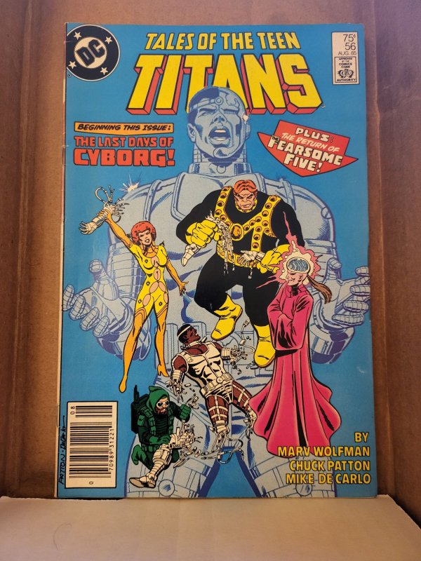 Tales of the Teen Titans #56 (DC Comics, 1985), raw, ungraded comic book — front cover