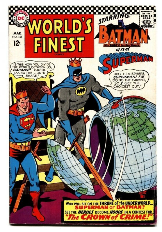 World's Finest #165 (DC Comics, 1967), raw, ungraded comic book — front cover