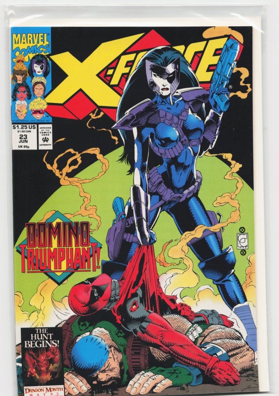 X-Force #23 (Marvel Comics, 1993), raw, ungraded comic book — front cover