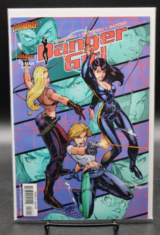 Danger Girl #1 (1998), raw, ungraded comic book — front cover