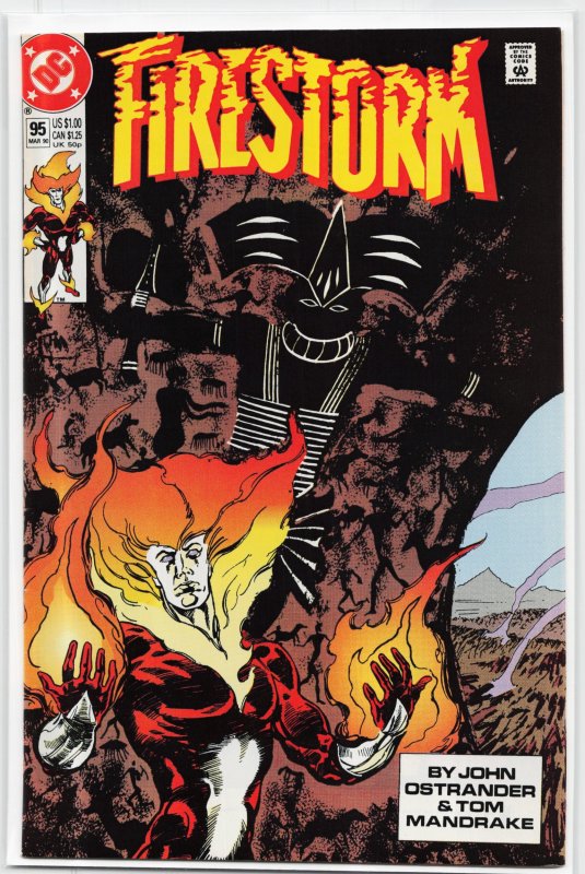 Firestorm, the Nuclear Man #95 (DC Comics, 1990), raw, ungraded comic book — front cover