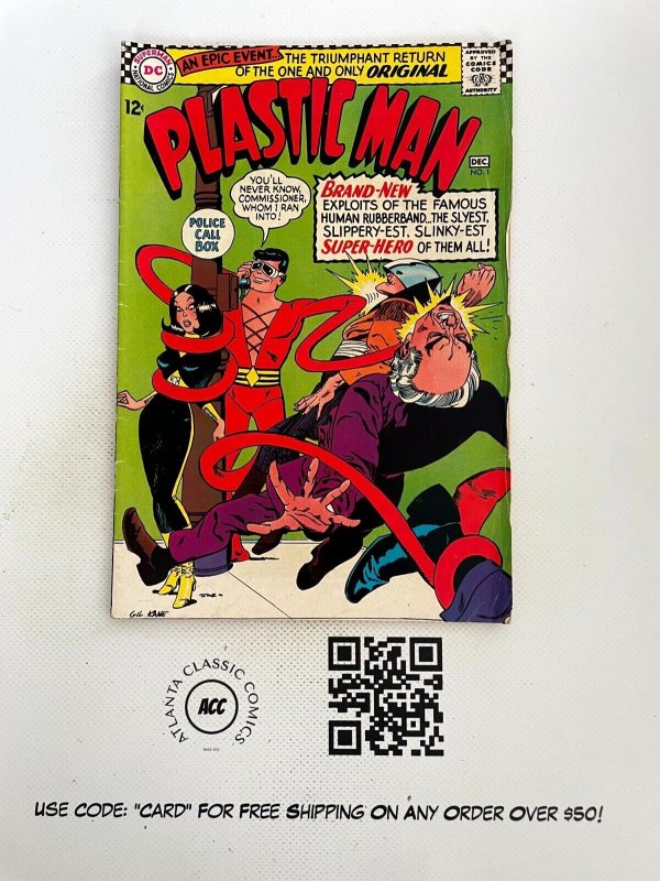 Plastic Man #1 (DC Comics), raw comic book in FN condition — front cover
