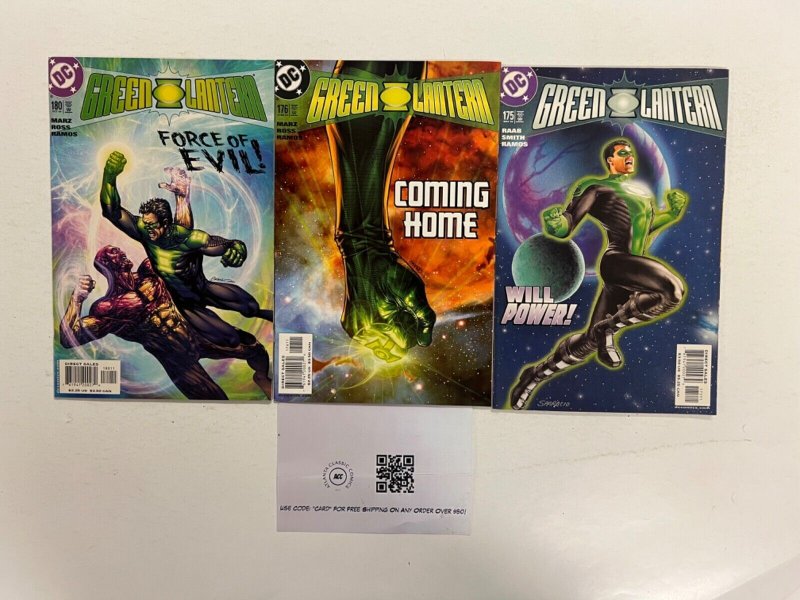 3 Green Lantern DC Comic Books #175, raw, ungraded comic book — front cover