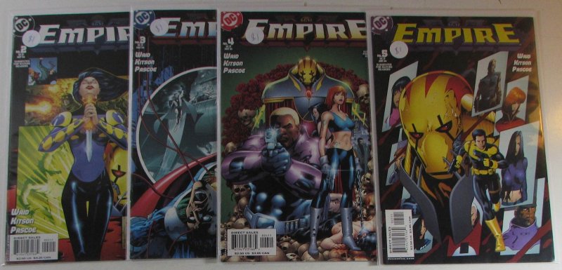 2003 Empire Lot of 4 #2, 3, 4, 5 DC Comics NM 2nd Series 1st Print Comic Books (DC Comics, 2003), raw comic book in NM condition — front cover