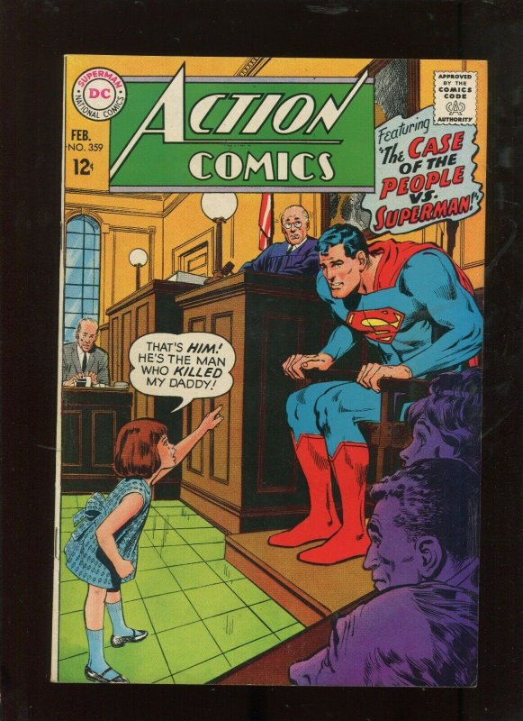 Action Comics #359 (DC Comics, 1968), raw comic book in 7.5 condition — front cover
