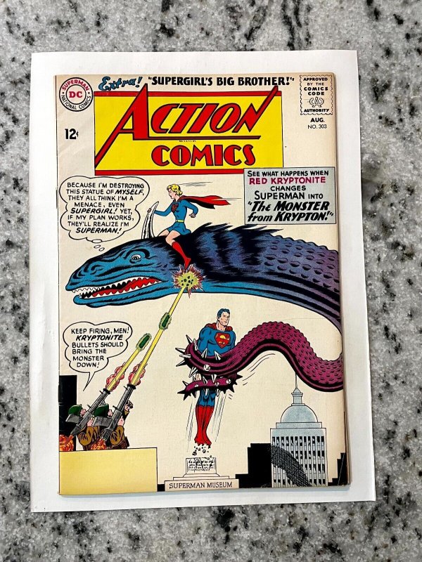 Action Comics #303 (DC Comics), raw comic book in VF/NM condition — front cover