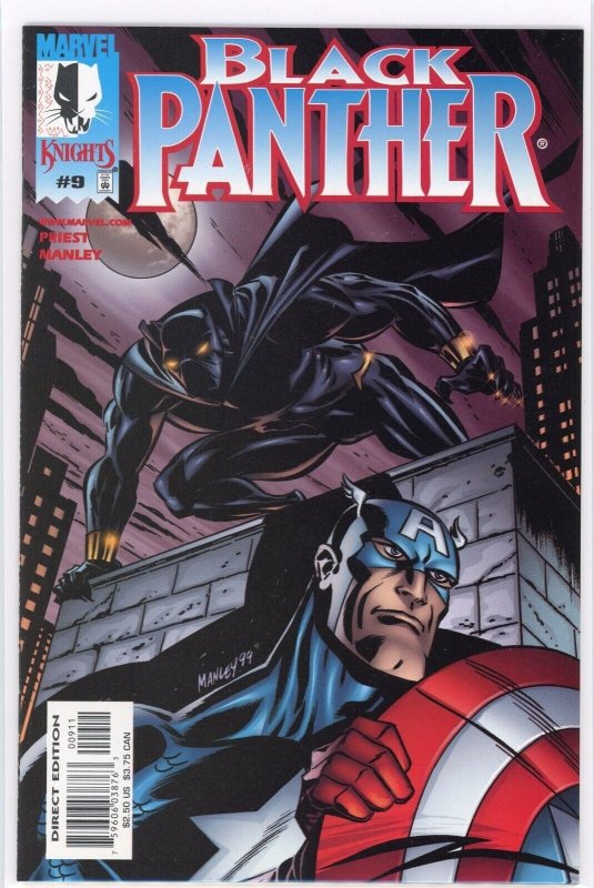 Black Panther #9 (Marvel Comics, 1999), raw comic book in NM 9.4 condition — front cover