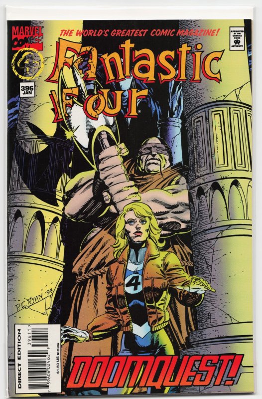 Fantastic Four #396 (Marvel Comics, 1995), raw, ungraded comic book — front cover