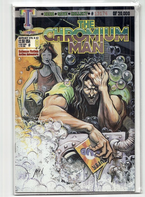 The Chromium Man #0 (1994), raw, ungraded comic book — front cover