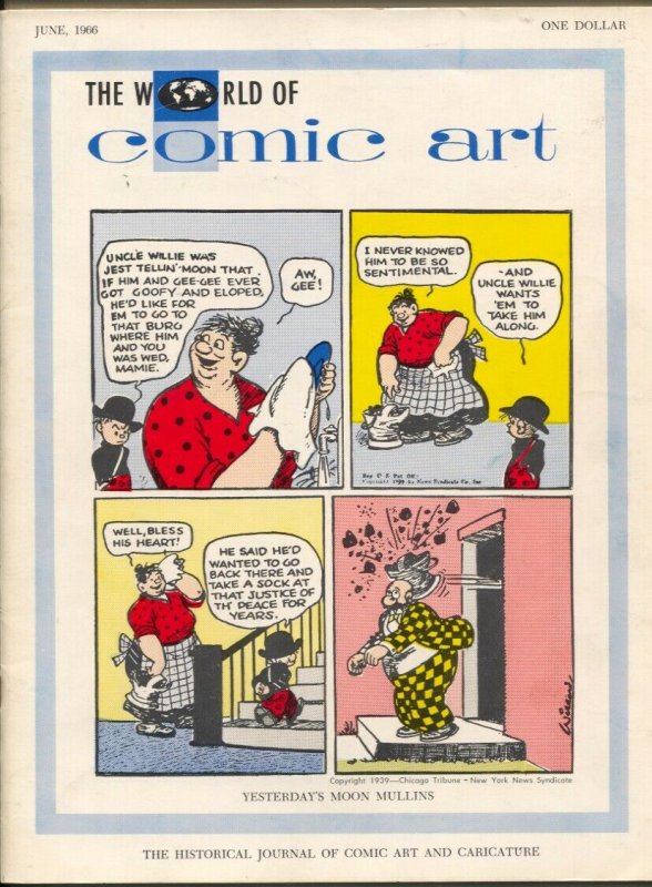 World of Comic Art #1, raw comic book in VF condition — front cover