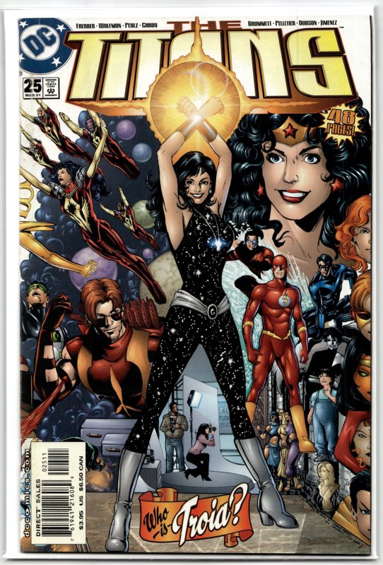 The Titans #25 (DC Comics, 2001), raw, ungraded comic book — front cover