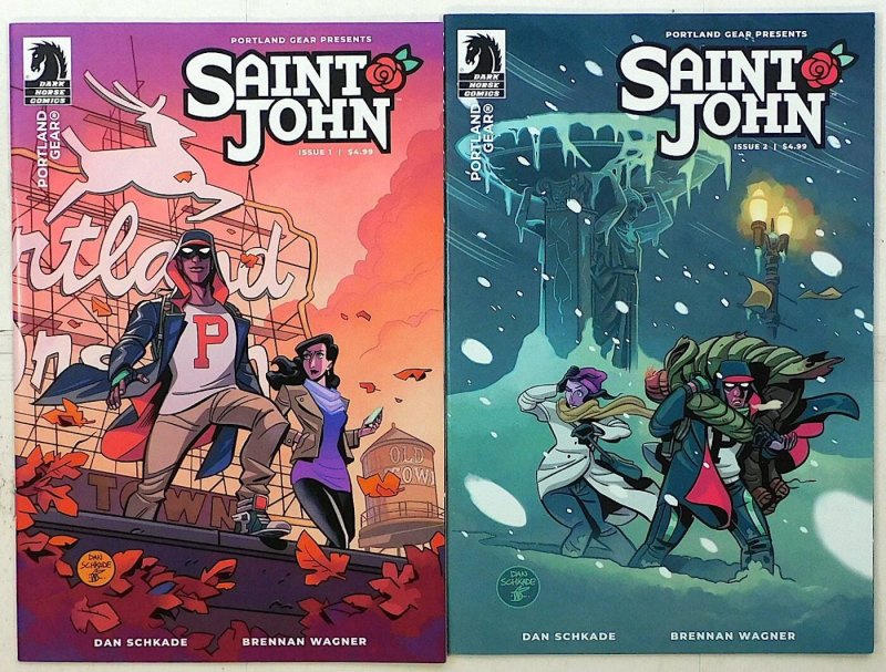 Saint John Lot of 2 #1, 2 (2023) Dark Horse Comics 1st Print Comic Books (Dark Horse Comics, 2023), raw, ungraded comic book — front cover