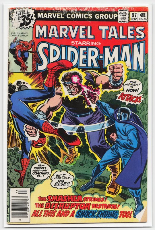 Marvel Tales #97 (Marvel Comics, 1978), raw, ungraded comic book — front cover