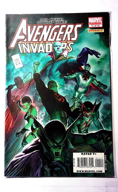 Avengers/Invaders #11 (Marvel Comics, 2009), raw, ungraded comic book — front cover