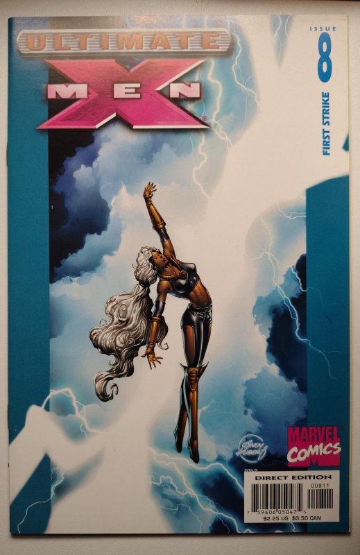 Ultimate X-Men #8 (Marvel Comics, 2001), raw, ungraded comic book — front cover