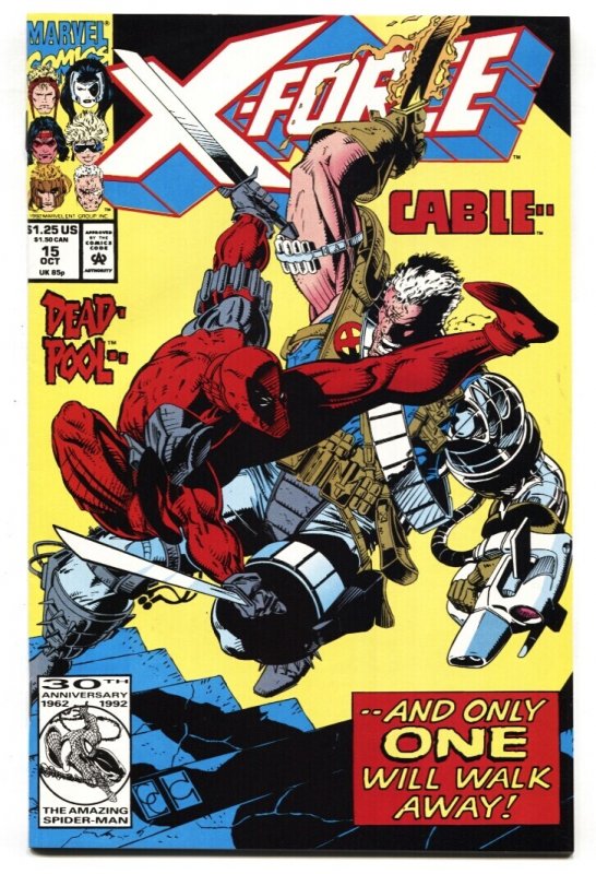 X-Force #15 (Marvel Comics, 1991), raw comic book in NM- condition — front cover