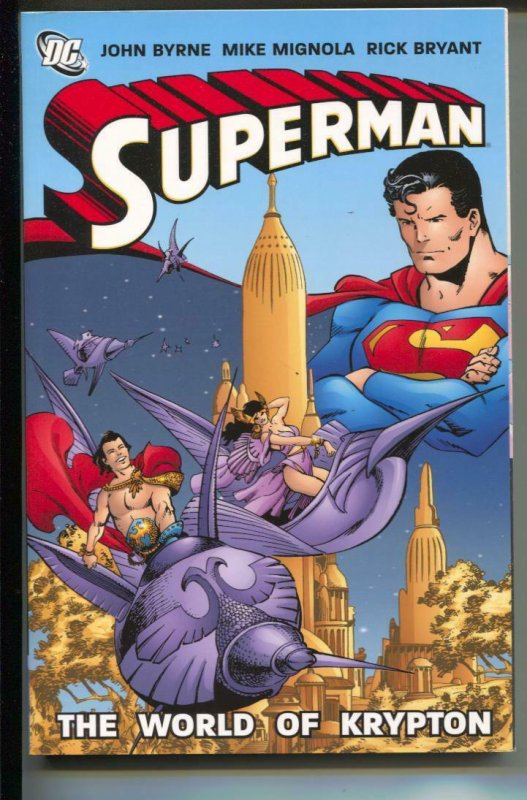 Superman: The World of Krypton-Joe Byrne-TPB-trade, raw, ungraded comic book — front cover