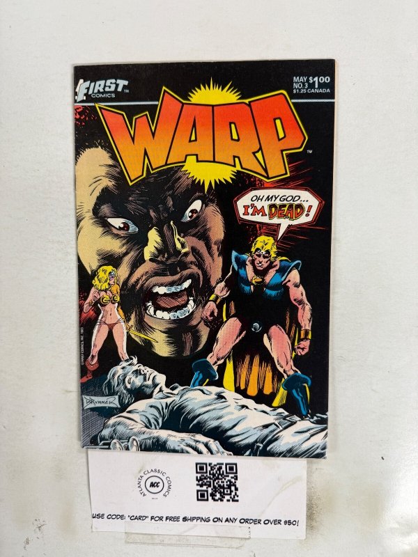 Warp #3 (First Comics, 1983), raw comic book in NM condition — front cover