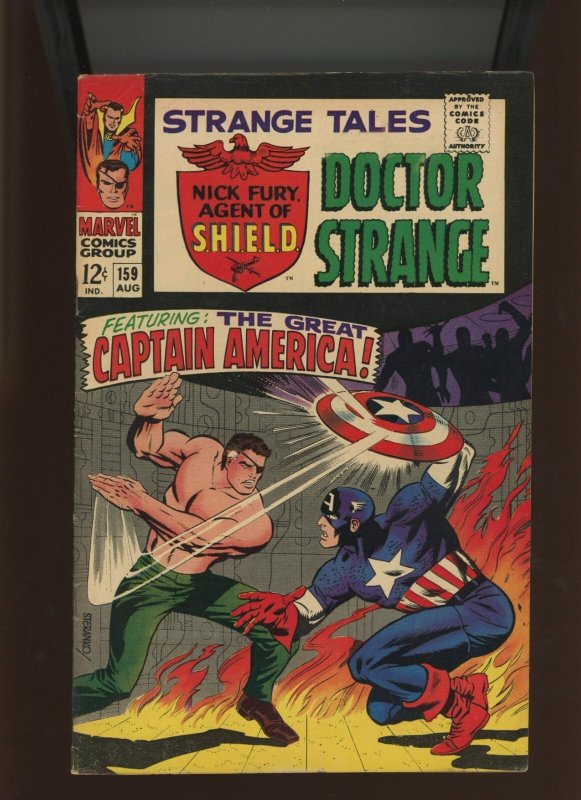 Strange Tales #159 (Marvel Comics, 1967), raw comic book in 4.0 condition — front cover