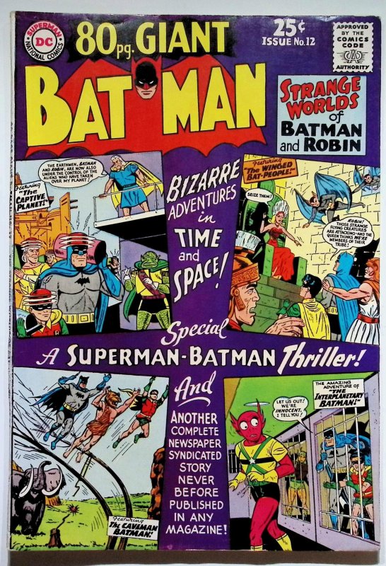 80 Page Giant #12 (DC Comics, 1965), raw, ungraded comic book — front cover