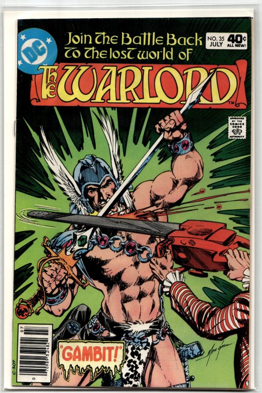 Warlord #35 (DC Comics, 1980), raw, ungraded comic book — front cover