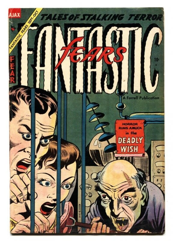 Fantastic Fears #9 (1954), raw, ungraded comic book — front cover