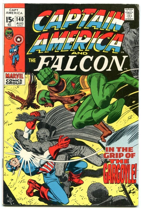 Captain America and the Falcon #140 (1971), raw comic book in FN+ condition — front cover