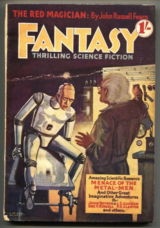 Fantasy #1 (1938), raw, ungraded comic book — front cover
