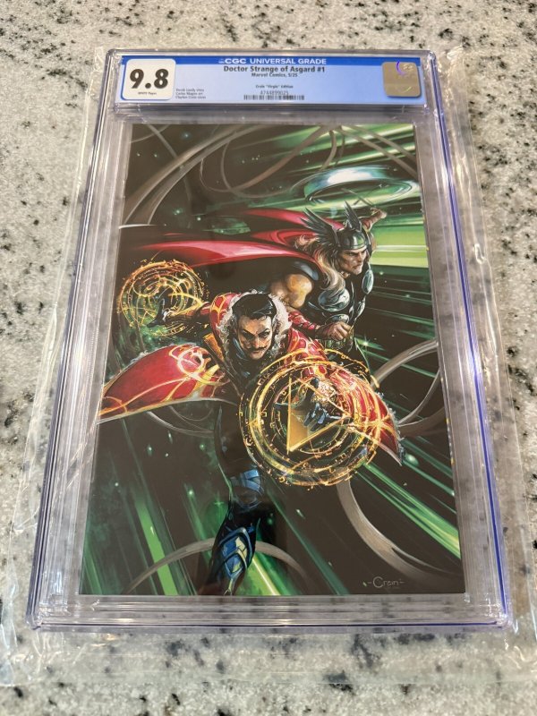 Doctor Strange of Asgard #1 (Marvel Comics), CGC 9.8 graded comic book, Universal Blue label — front cover in its holder