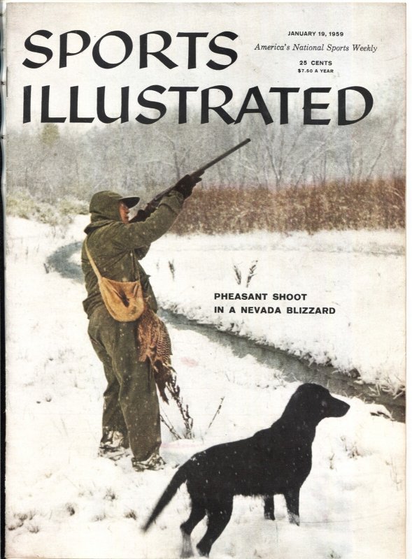 Sports Illustrated January #19 (1959), raw, ungraded comic book — front cover