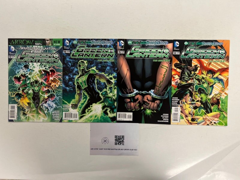 4 Green Lantern DC Comic Books # 14 15 16 17 Superman Wonder Woman 88 JS44, raw, ungraded comic book — front cover