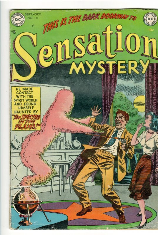 Sensation Mystery #111 (DC Comics, 1952), raw comic book in VG 4.0 condition — front cover