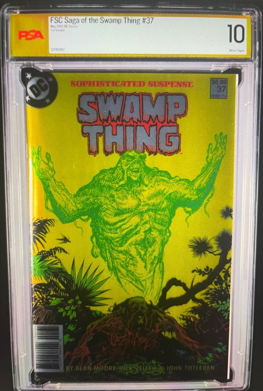 2025 the Saga of Swamp Thing #37 (1985), raw, ungraded comic book — front cover