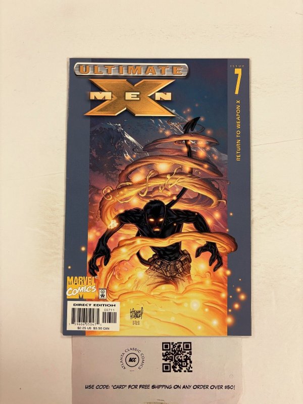 Ultimate X-Men #7 (Marvel Comics, 2001), raw comic book in NM condition — front cover