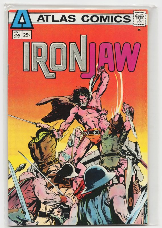 Iron Jaw #1 (1975), raw, ungraded comic book — front cover