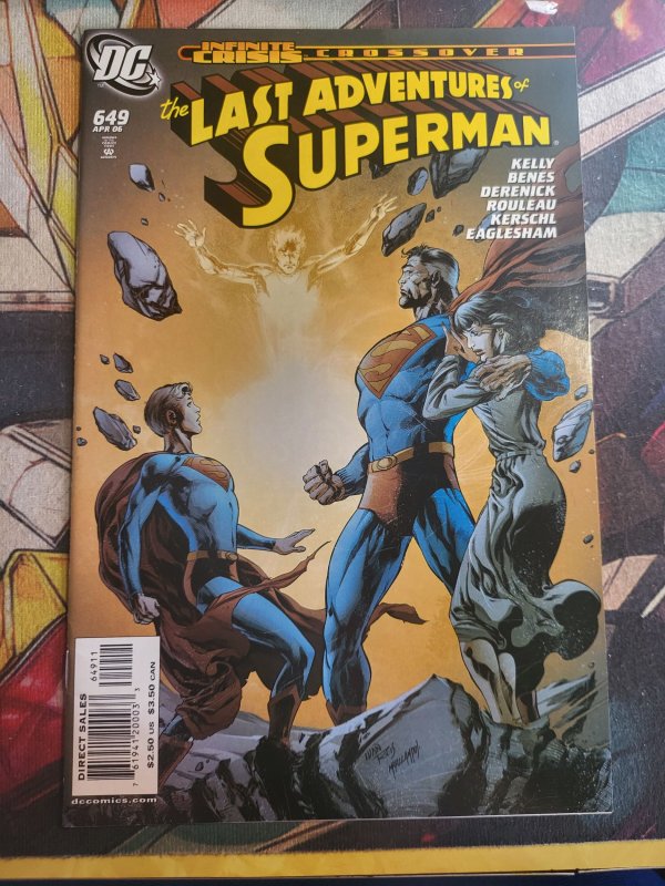 Adventures of Superman #649 (DC Comics, 2006), raw, ungraded comic book — front cover