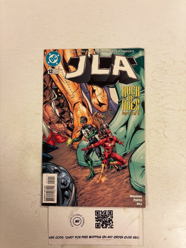JLA #12 (DC Comics), raw comic book in NM condition — front cover