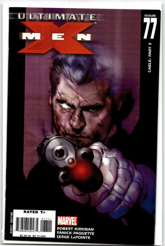 Ultimate X-Men #77 (Marvel Comics, 2007), raw, ungraded comic book — front cover